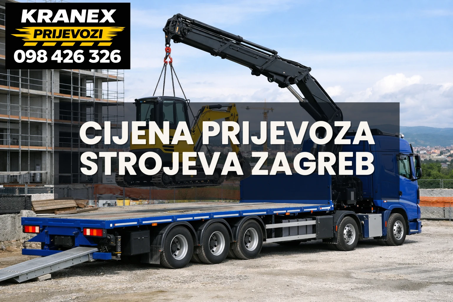 Cijena prijevoza strojeva Zagreb
