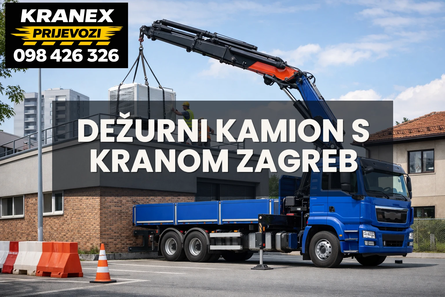 Dežurni kamion s kranom za hitne intervencije Zagreb