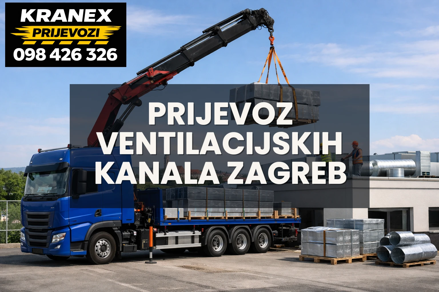 Prijevoz ventilacijskih kanala Zagreb